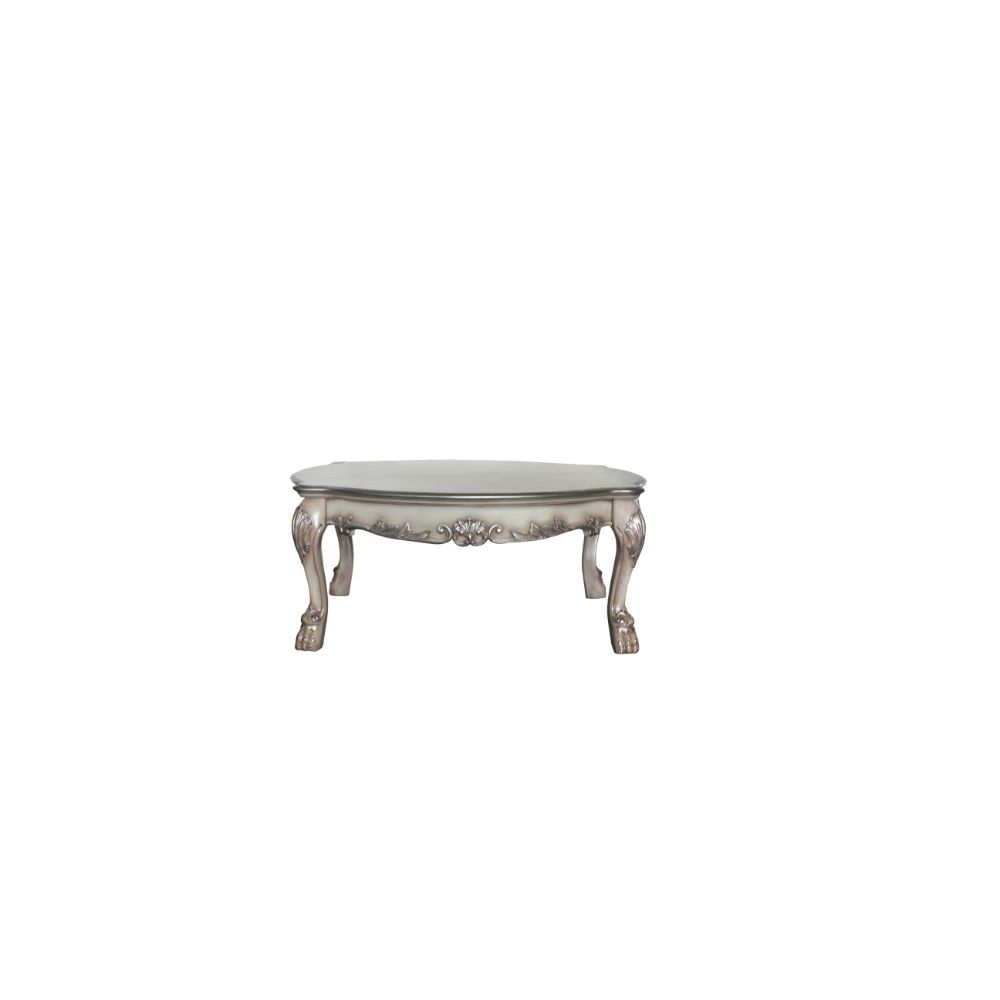 Inspire your home and create an upscale atmosphere with the Dresden occasional table. This table adds classic style to any sitting area featuring a traditional handcrafted design. This luxurious collection features a oversized decorative motives, and anti