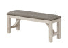 Maribelle Bench Chalk Warm Grey