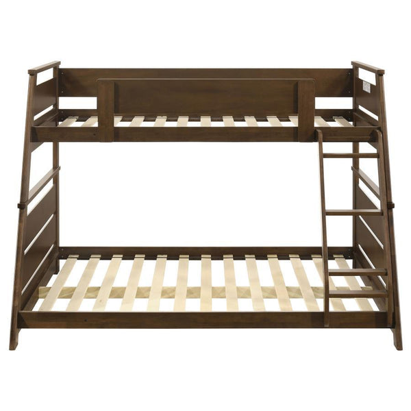 Holden - Wood Veneer Twin Over Full Bunk Bed - Walnut