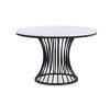 Hadley Faux Marble Round Table Leg