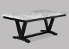 Tanner Dining Tbl Faux Carrara Mbl