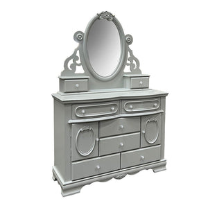Flora - Mirror With Jewlery - Gray
