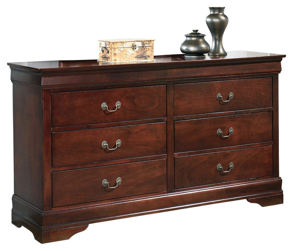 This dresser is the epitome of traditional decor. Its Louis Philippe-style moulding dates back to the mid-19th century, when furnishings were lavish yet somewhat simple. A deep finish brings warmth and elegance into the space.<br><br><b>Additional Dimensi