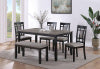 Paige 6-Pc Dinette Set With Bench