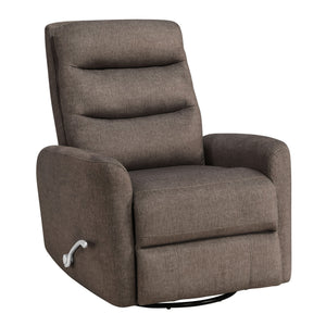 The Takami Swivel Recliner in Chocolate offers a perfect blend of comfort, durability, and style for your living space. Expertly crafted with a hardwood and plywood frame, it provides exceptional strength and stability, ensuring it stands the test of time