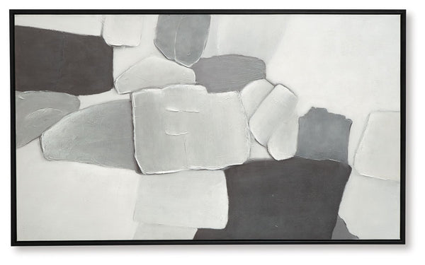 Adilson - White / Gray / Black - Wall Art