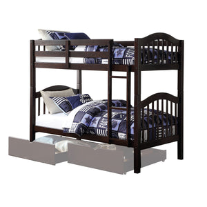 Heartland - Twin Over Twin Bunk Bed - Dark Brown - 81"