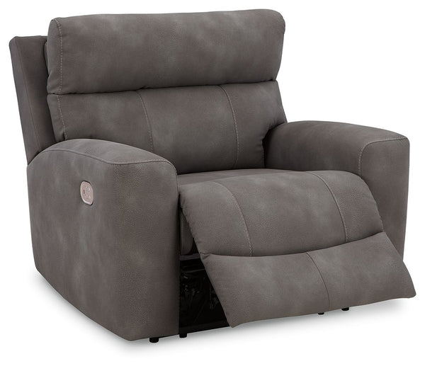 Next-Gen Durapella - Slate - 7 Pc. - 6-Piece Power Reclining Sectional