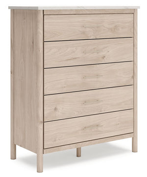 Transform your bedroom with this chest of drawers. With its clean lines and replicated marble top, it exudes a minimal and sophisticated boho style. Tailor your space and create the perfect environment for sweet dreams.<br><br><b>Additional Dimensions</b>