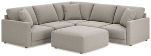 Searching for seating that expertly harmonizes form and function? This sectional has you covered. Making a sleek statement in spaces from transitional to modern, its neutral upholstery brings an airy, upscale feel to the clean-lined silhouette. And the se