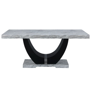  creating a stunning focal point. The fixed table top offers stability