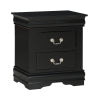 Louis Philip Night Stand Black
