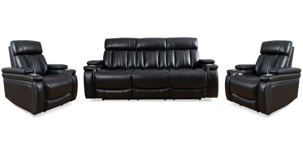 Comfort meets innovation in this inspired Power Reclining Collection. The perfect choice for creating a relaxing environment, this stylish collection features smooth motorized reclining motion and adjustable headrest at just the touch of a button.<br/><br