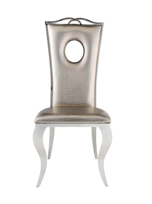Cyrene - Side Chair (Set of 2) - Beige - Metal