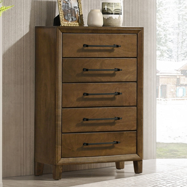Ballard - 5 Drawer Chest - Walnut