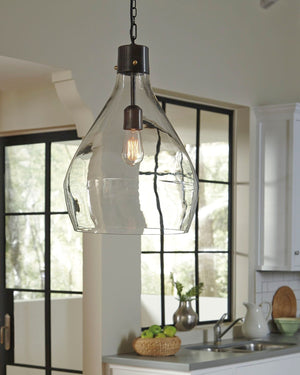  its shapely teardrop design beautifully goes with the flow.<br><br><b>Additional Dimensions</b><br><ul><li>Cord length: 105-"</li><li>Shade: 0-"</li></ul><br/><br/>