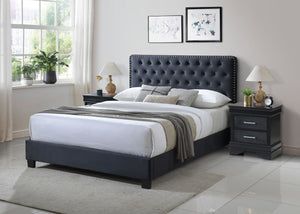 Ezra - King Bed<h4><b>Ezra - King Headboard / Footboard - Gray</b></h4> <table width="100%"><colgroup><col style="width: 30%"> <col style="width: 70%"> </colgroup> <tbody> <tr> <td>Dimensions</td> <td> 84.84"L x 80.71"D x 47.24"H</td> </tr> <tr> <td>Weigh