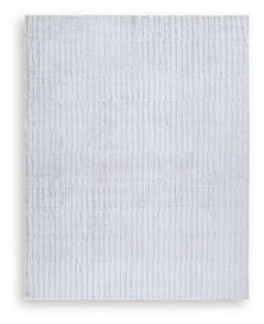 Impress with contemporary cool character. This rug welcomes visitors with subtle stripes and soft faux fur underfoot, while its neutral gray is an understated way to dress up your floor. Plus it-'s machine washable for fuss-free cleaning.<br/><br/><b>Prod