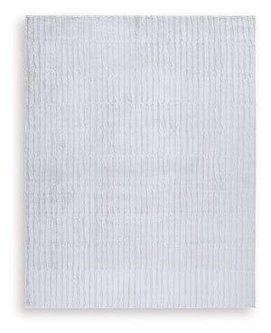 Impress with contemporary cool character. This rug welcomes visitors with subtle stripes and soft faux fur underfoot, while its neutral gray is an understated way to dress up your floor. Plus it-'s machine washable for fuss-free cleaning.<br/><br/><b>Prod