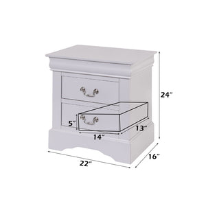 Louis Philippe III - Nightstand - White