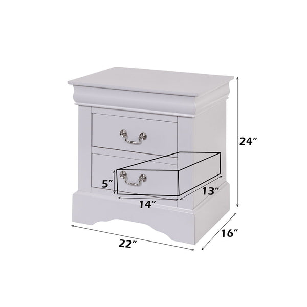 Louis Philippe III - Nightstand - White