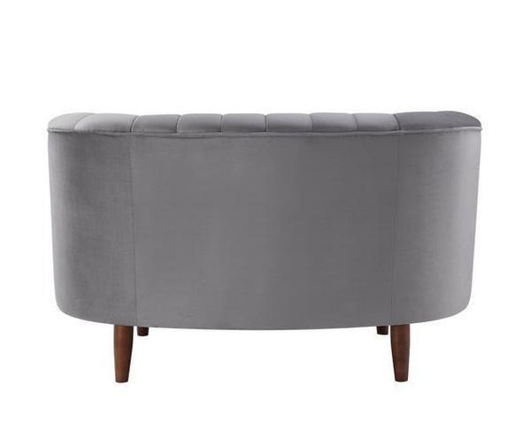  the Millephri collection will help achieve this modern aesthetic. The pocket coil foam seating gives off the feel of sitting on a plush cloud. The pieces are upholstered in a gorgeous velvet fabric and feature deep channel tu