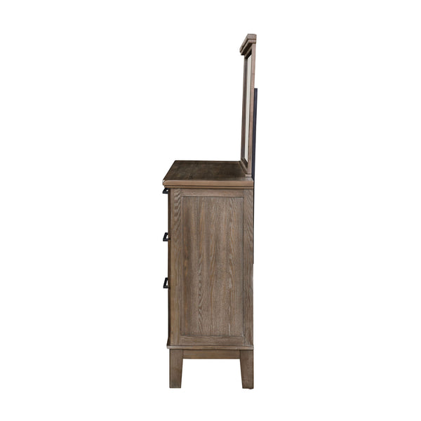  making it an excellent addition to any bedroom. This set includes a 6-drawer dresser and a matching mirror