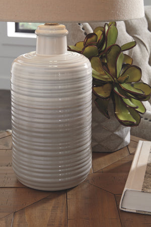  textural base encompasses casual-cool beauty beside any sofa or bedâ€”what a well-rounded pair.<br><br><b>Additional Dimensions</b><br><ul><li>Shade: 0-"</li><li>Base: