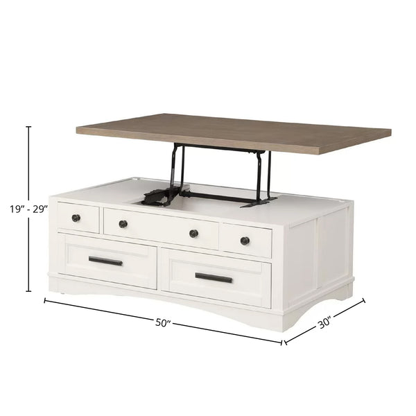 Americana Modern - Cotton Cocktail Table with Lift Top