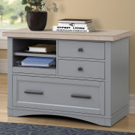 Americana Modern - Dove Functional File with Power Center