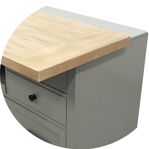 Americana Modern - Dove Functional File with Power Center