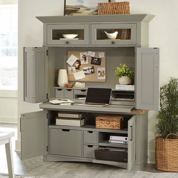 Americana Modern - Dove Workstation with LED Light