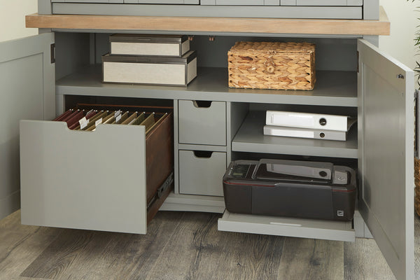 Americana Modern - Dove Workstation with LED Light