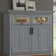 Americana Modern - Dove Workstation Top with LED Light