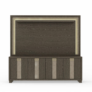 Ascent 90 in. TV Console with Hutch and Back Panel