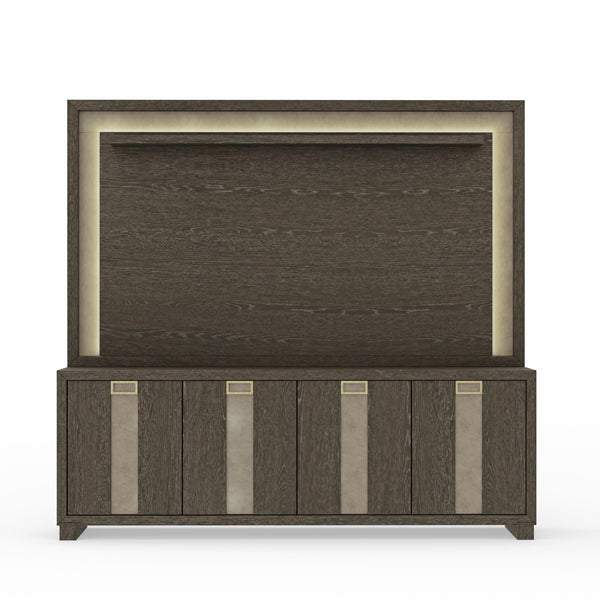 Ascent 90 in. TV Console with Hutch and Back Panel