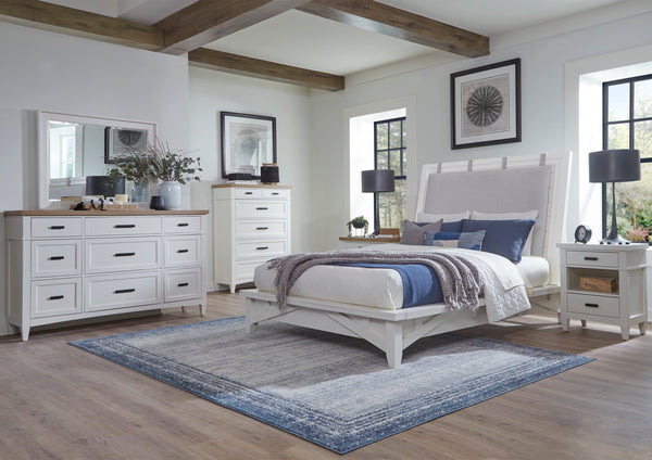 Americana Modern Bedroom Queen Platform Bed