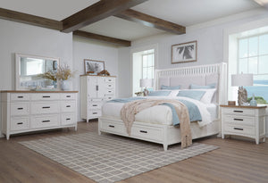 Americana Modern Bedroom Queen Shelter Bed