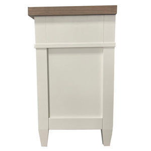 Americana Modern Bedroom 3 Drawer Nightstand with Charging Station