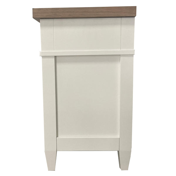 Americana Modern Bedroom 3 Drawer Nightstand with Charging Station