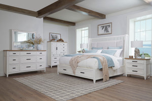 Americana Modern Bedroom 9 Drawer Dresser and Mirror