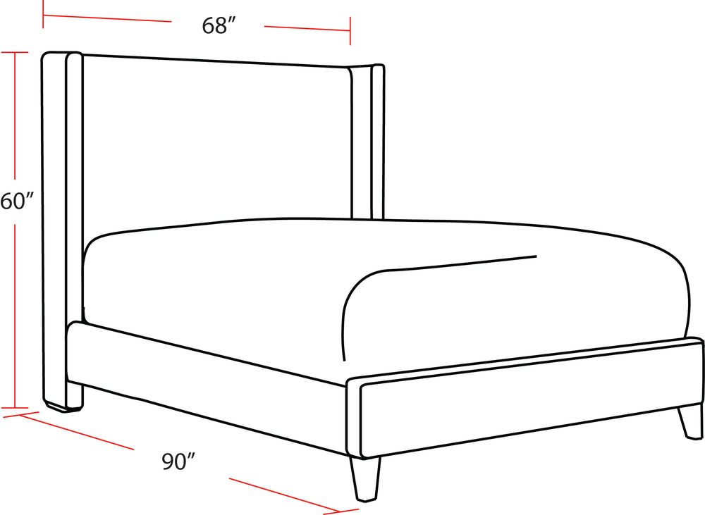 Angel - Himalaya Charcoal Queen Bed