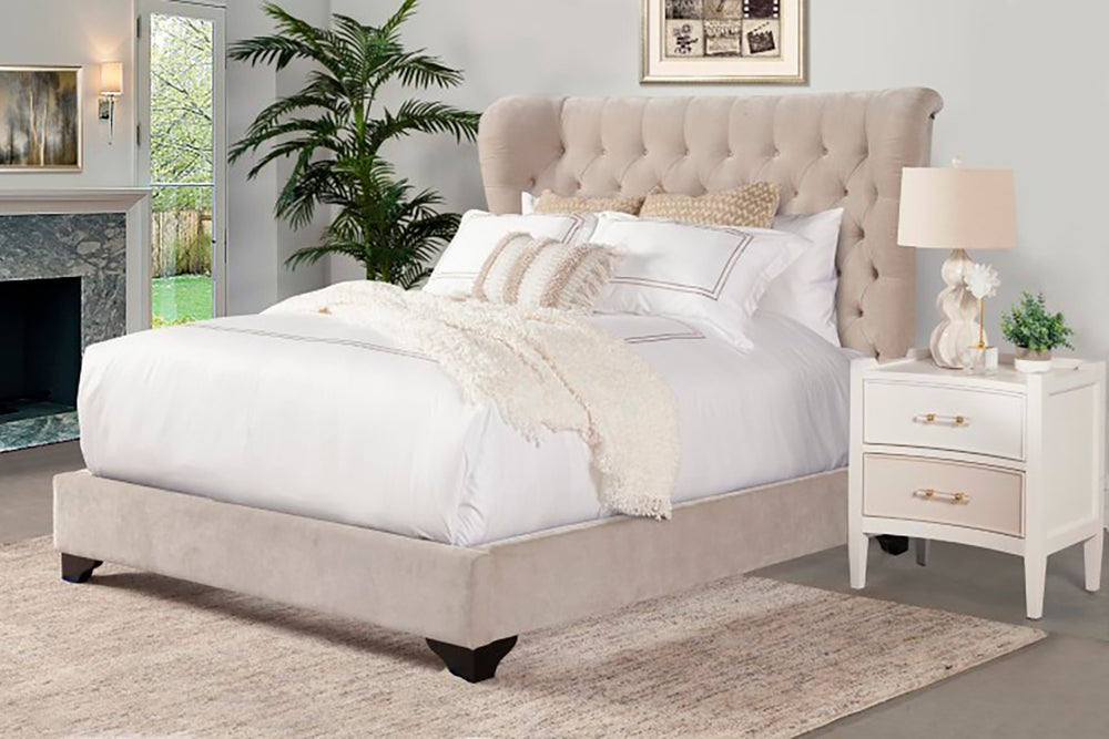 Chloe - Meringue Queen Bed