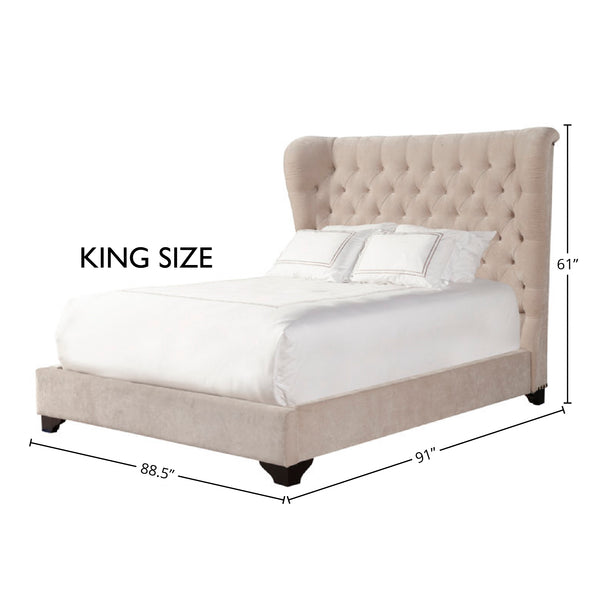 Chloe - Meringue King Bed