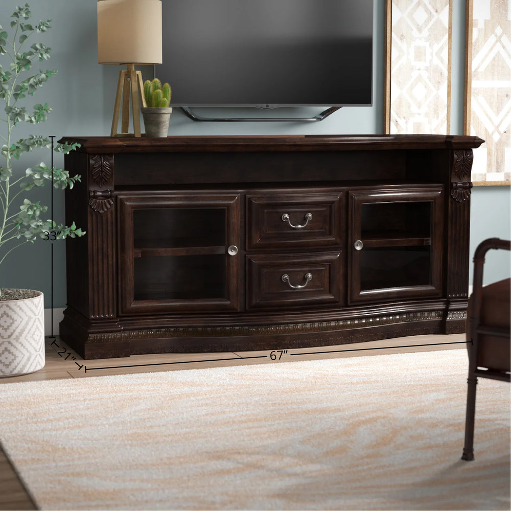 Bella 67 In. TV Console with Power Center
