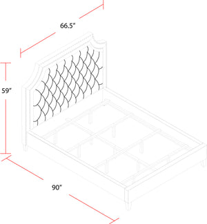 Jasmine - Flannel Queen Bed