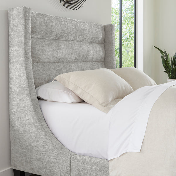 Jacob - Luxe Light Grey Queen Bed