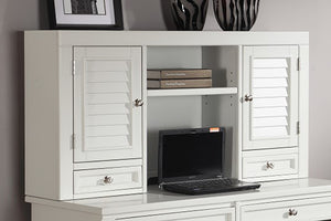 Boca L Shape Desk with Credenza and Hutch
