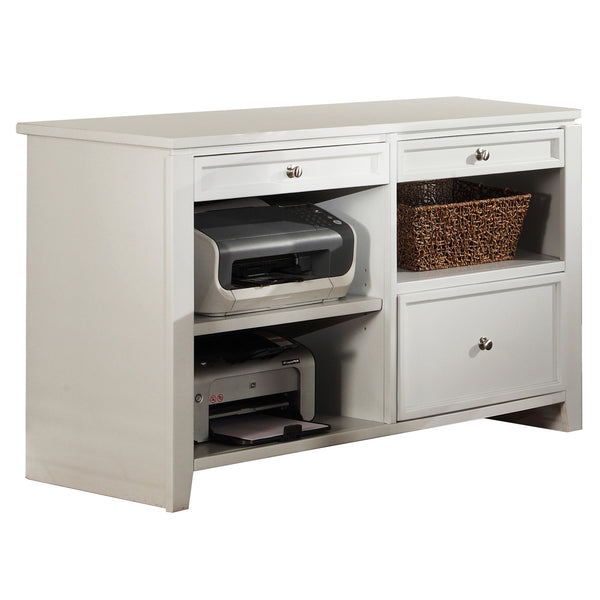 Boca L Shape Desk with Credenza and Hutch