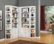 Boca 5 Piece L Shape Corner Bookcase Wall